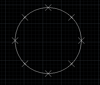 CAD中如何对圆进行定数等分