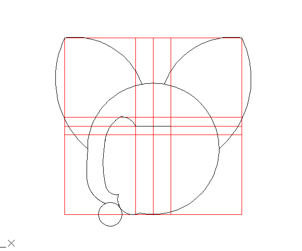 用CAD怎么绘制阿狸头像