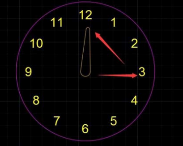 用CAD软件简单绘制一个时钟
