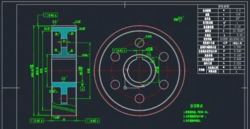 中望CAD绘制齿轮零件图