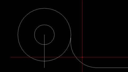 CAD圆弧连接圆和直线的教程