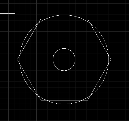 CAD布尔运算交集运算绘制圆角螺母教程