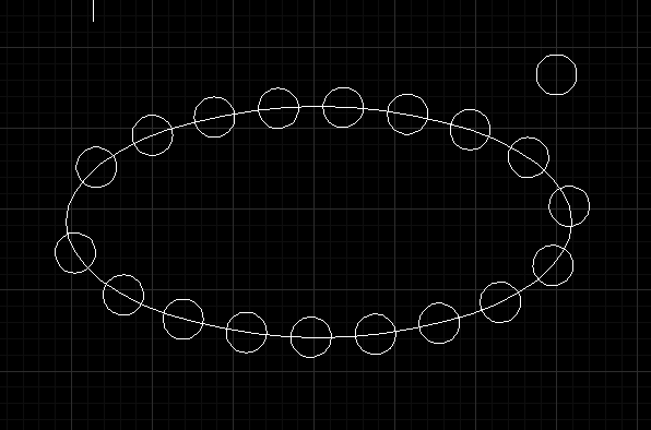 CAD创建椭圆阵列、路径阵列