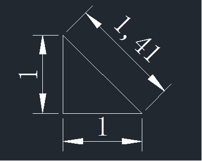 CAD中如何绘制长度是带根号的直线？