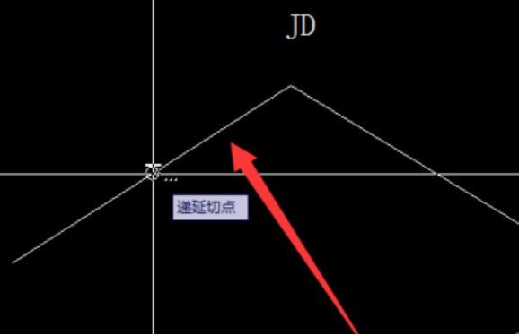 CAD中怎么根据切线交点绘制曲线