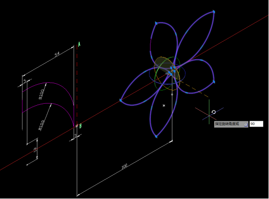 CAD绘制三维鲜花教程212.png