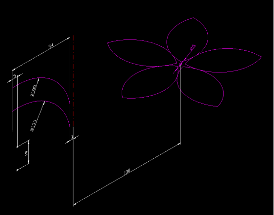 CAD绘制三维鲜花教程222.png