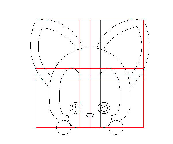 用CAD怎么绘制阿狸头像