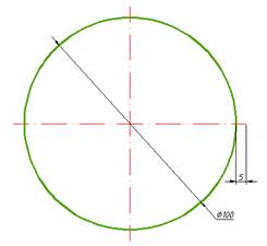 CAD快捷键调用圆心标记快速绘制圆的中心线
