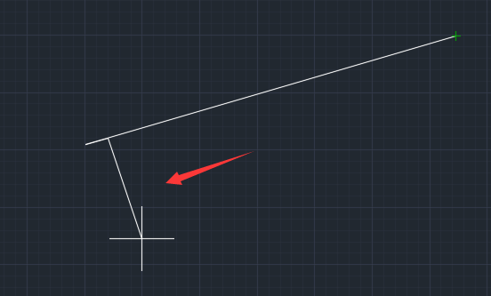 CAD怎么在直线的任意一点画另一条直线
