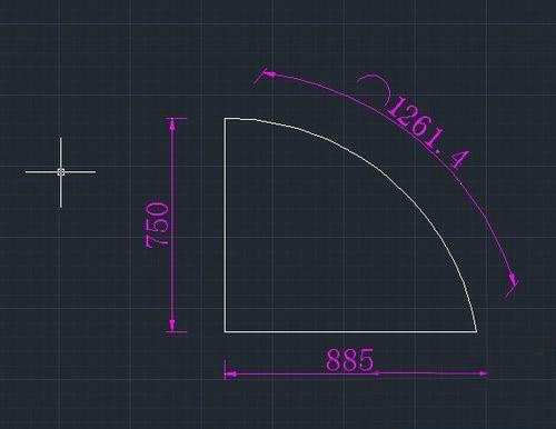 CAD已知弧长和直角边长怎么画弧