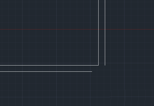 CAD怎么连接两条垂直不相交的线段