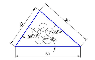 CAD 怎么绘制三角形内嵌花朵的图形?