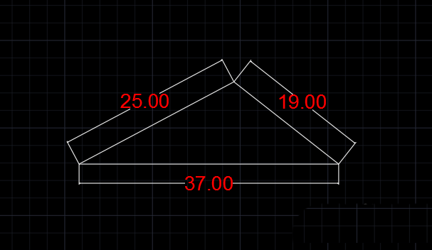 已知边长的三角形怎么通过CAD画出来