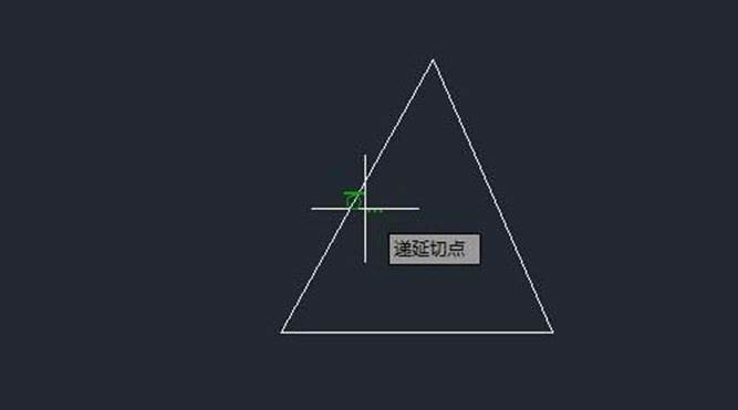 CAD如何在三角形里画一个相切圆