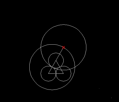 怎么用CAD绘制三环心形？