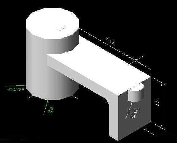 CAD绘制机械零件三维实体