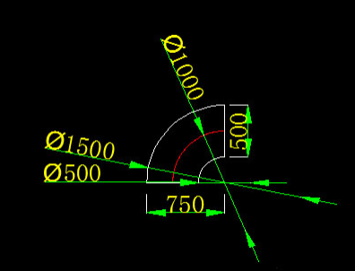 CAD如何使用倒圆角命令绘制弯头