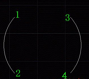 在CAD圆弧中如何区分优弧和劣弧？