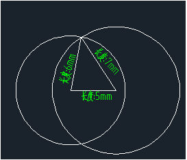 CAD如何用圆辅助绘制三角形