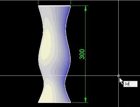 CAD怎样设计简易花瓶