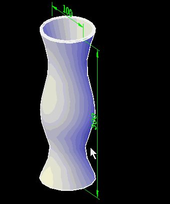 CAD怎样设计简易花瓶