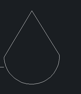 如何用CAD软件绘制形状水滴